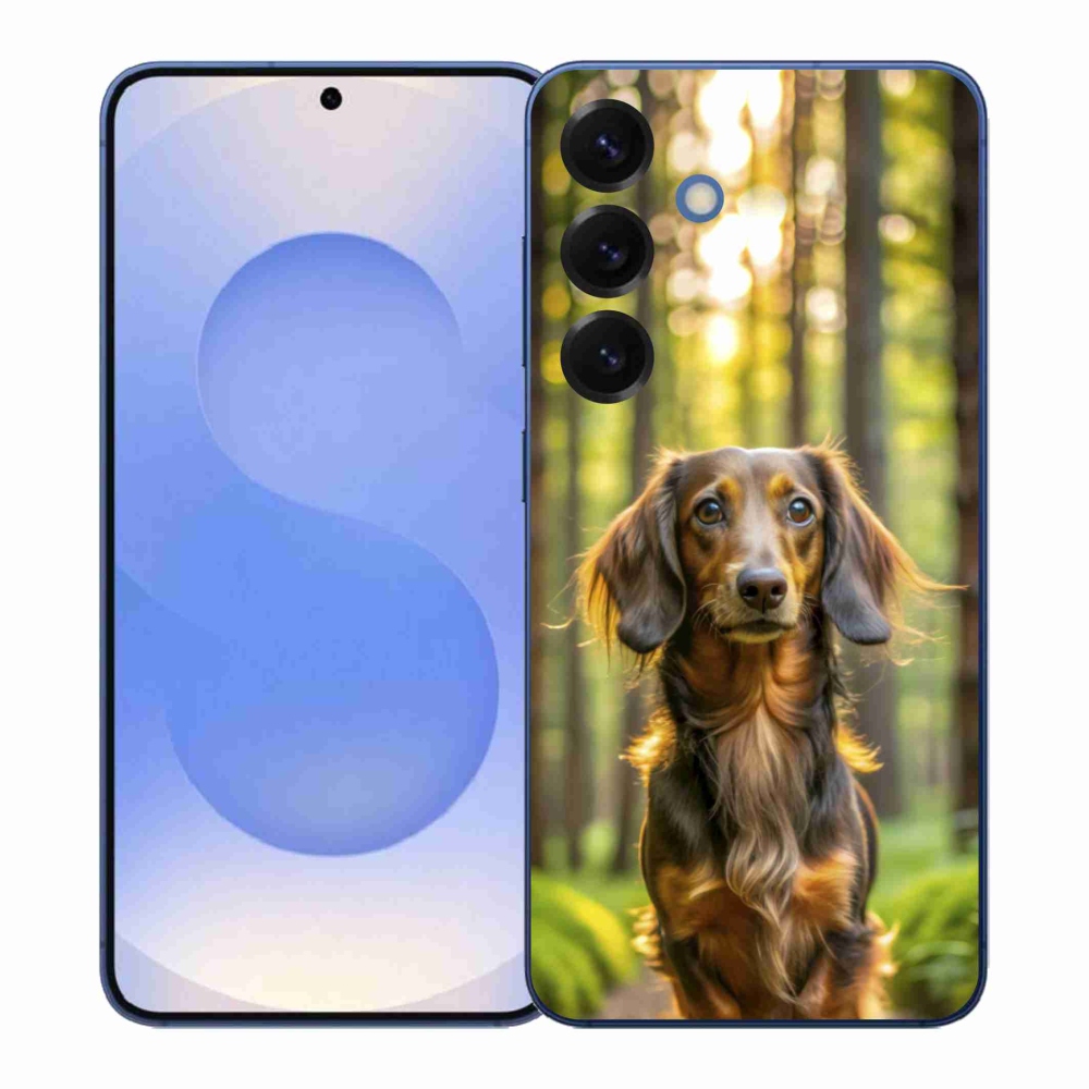 Gelový kryt mmCase na Samsung Galaxy S26+ - jezevčík 4