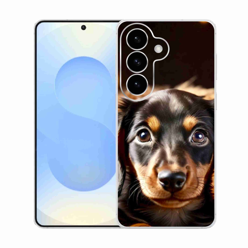 Gelový kryt mmCase na Samsung Galaxy S26  - jezevčík