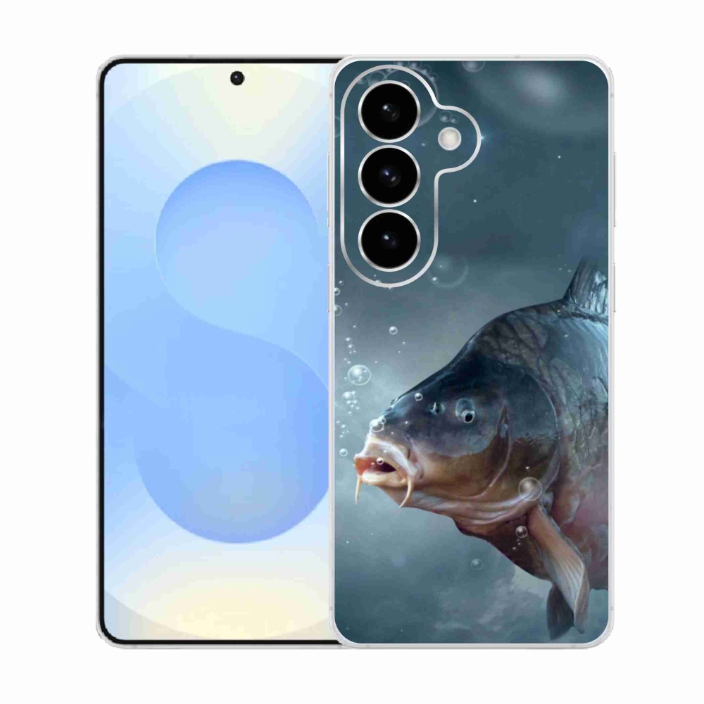 Gelový kryt mmCase na Samsung Galaxy S26  - kapr a bublinky