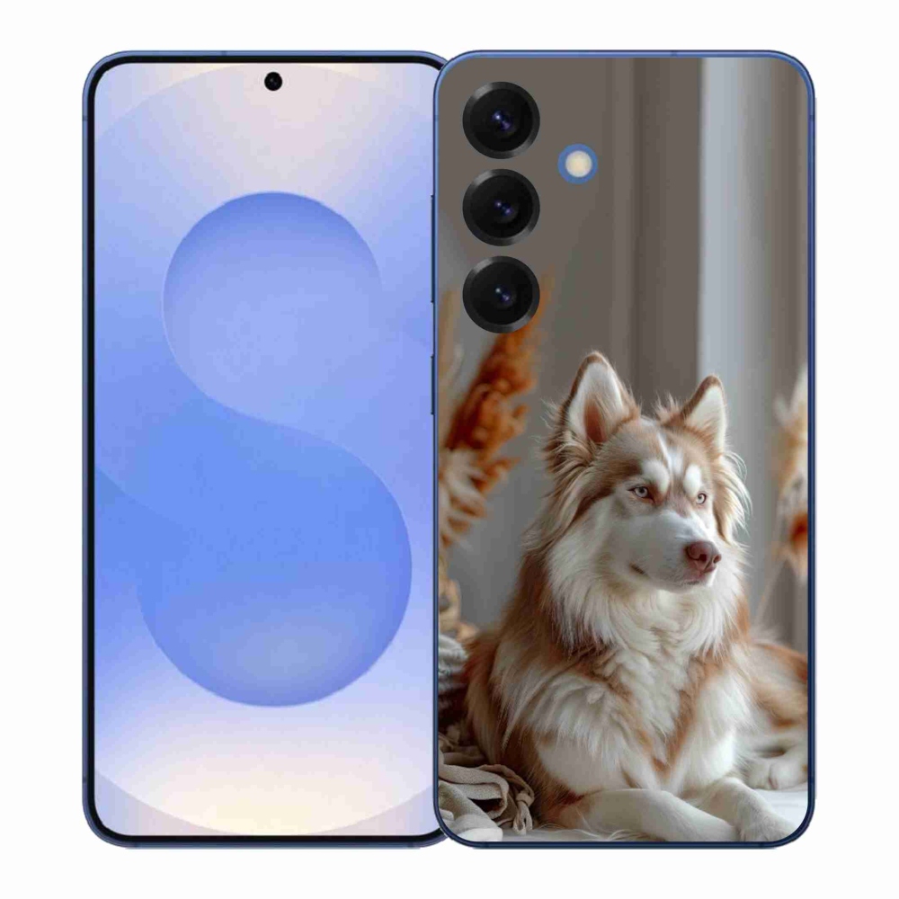 Gelový kryt mmCase na Samsung Galaxy S26+ - klidný sibiřský husky