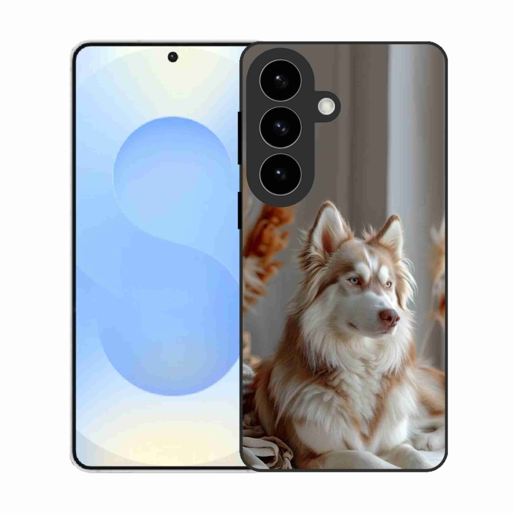 Gelový kryt mmCase na Samsung Galaxy S26 - klidný sibiřský husky