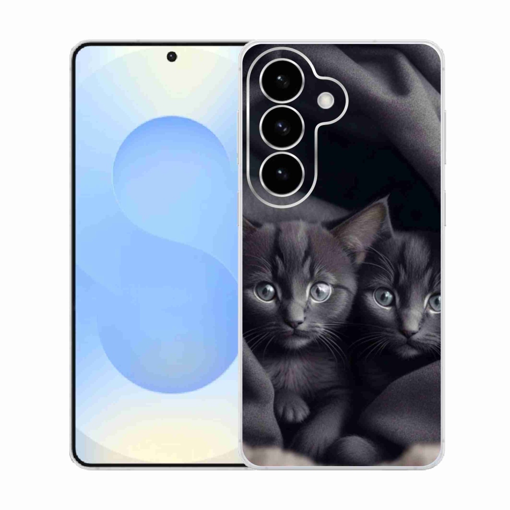 Gelový kryt mmCase na Samsung Galaxy S26  - kočičí duo