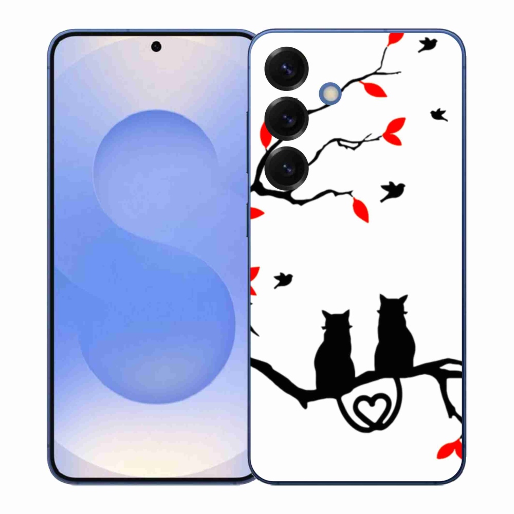 Gelový kryt mmCase na Samsung Galaxy S26+ - kočičí láska