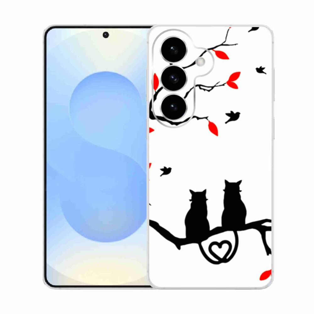 Gelový kryt mmCase na Samsung Galaxy S26  - kočičí láska