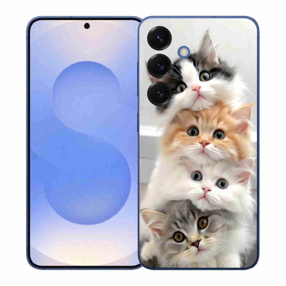 Gelový kryt mmCase na Samsung Galaxy S26+ - kočičí parta