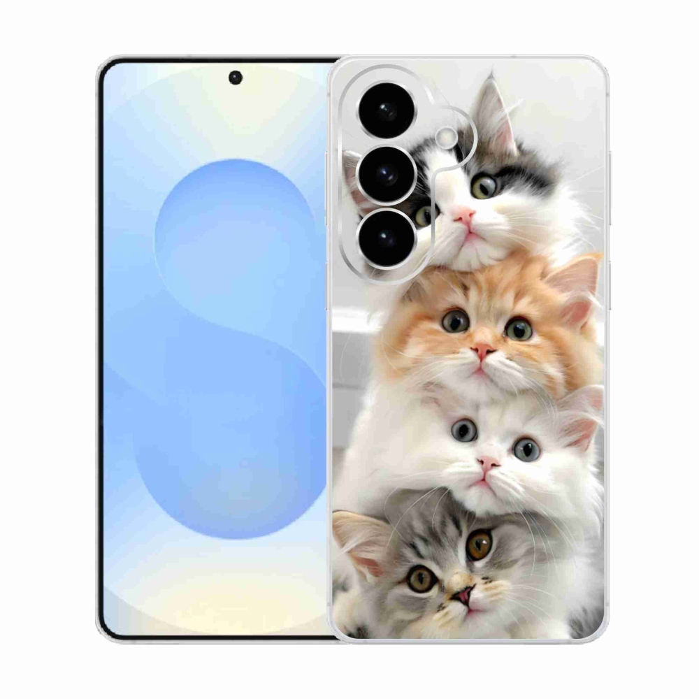 Gelový kryt mmCase na Samsung Galaxy S26  - kočičí parta