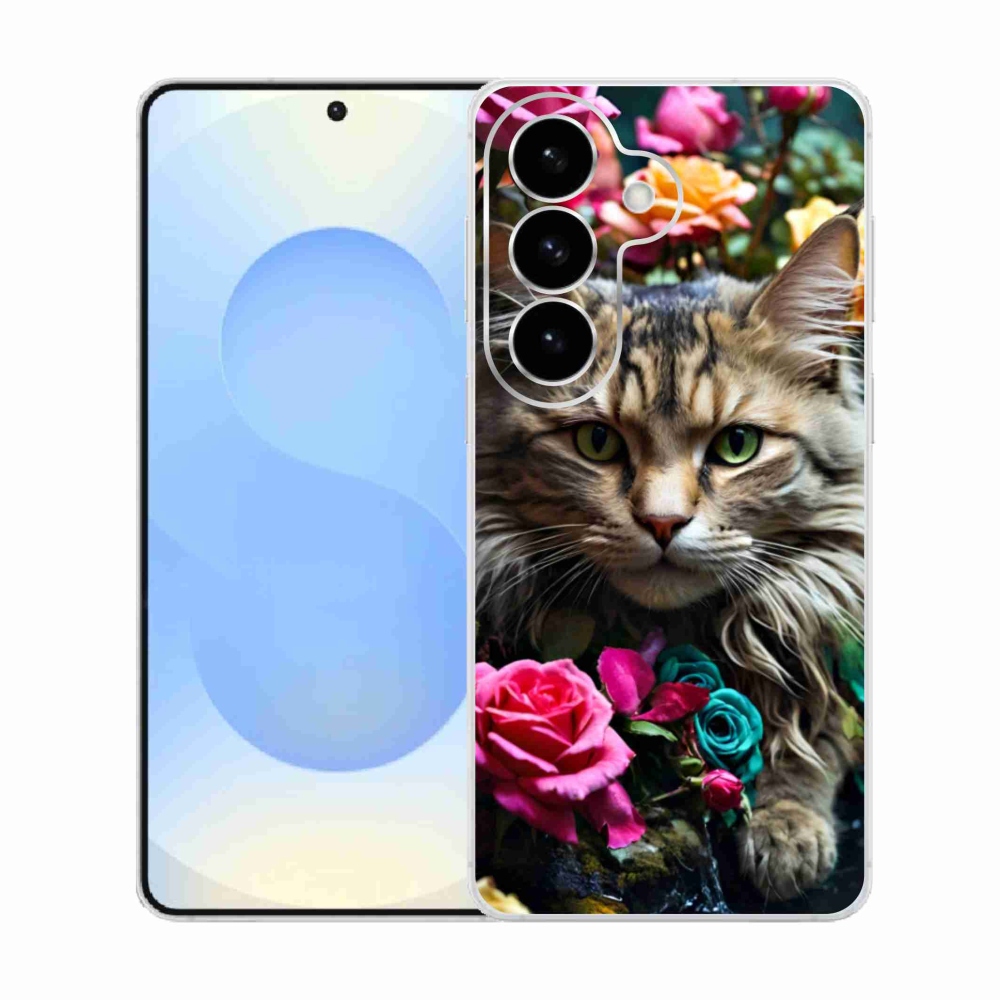 Gelový kryt mmCase na Samsung Galaxy S26  - kočíčí pohled 2