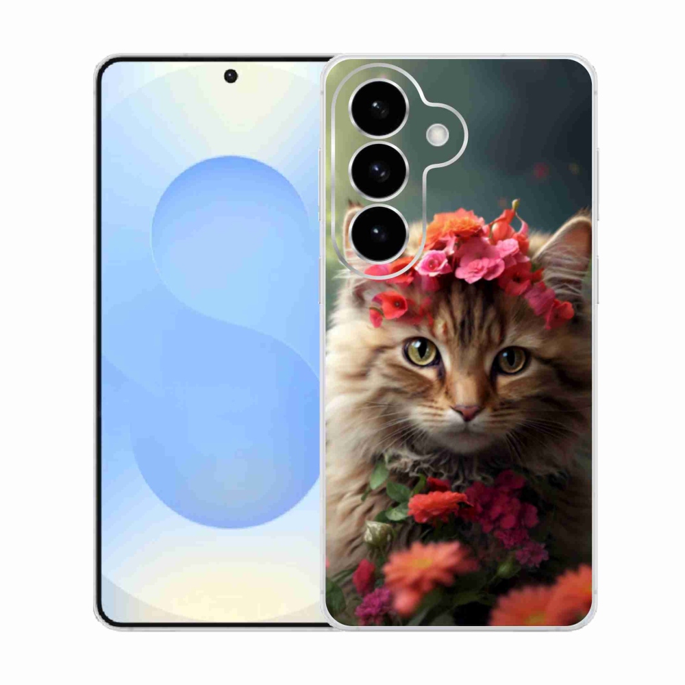 Gelový kryt mmCase na Samsung Galaxy S26  - kočíčí princezna