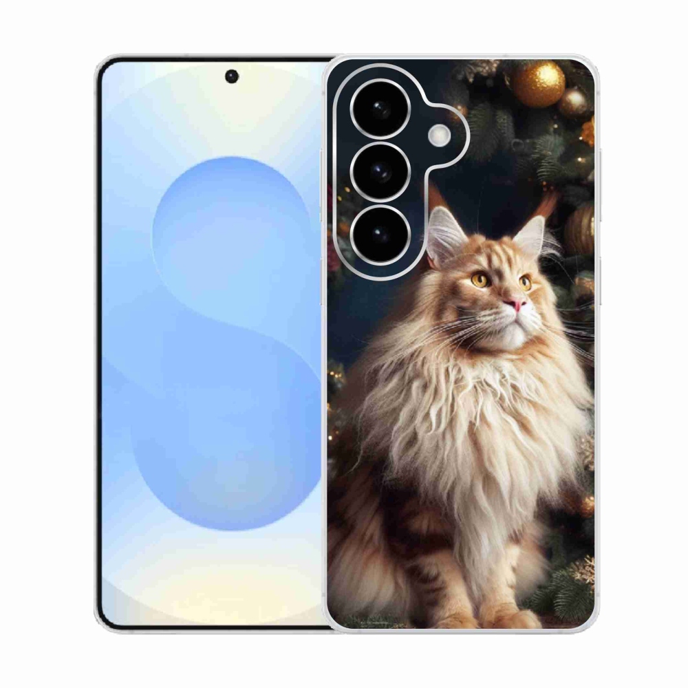 Gelový kryt mmCase na Samsung Galaxy S26  - kočka u stromku