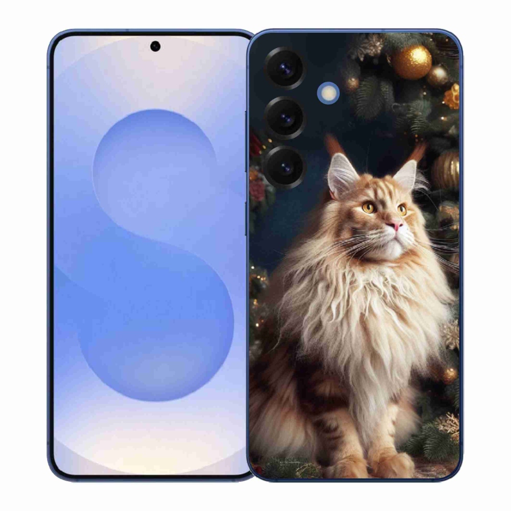 Gelový kryt mmCase na Samsung Galaxy S26+ - kočka u stromku