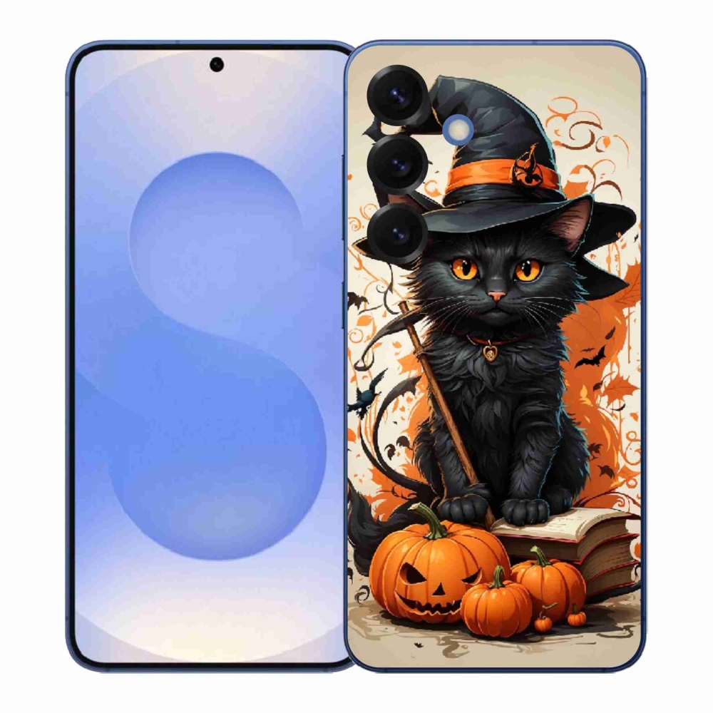 Gelový kryt mmCase na Samsung Galaxy S26+ - kocour čaroděj