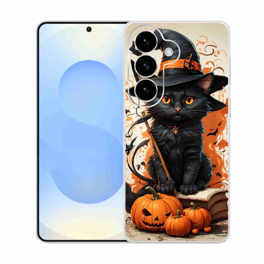 Gelový kryt mmCase na Samsung Galaxy S26  - kocour čaroděj