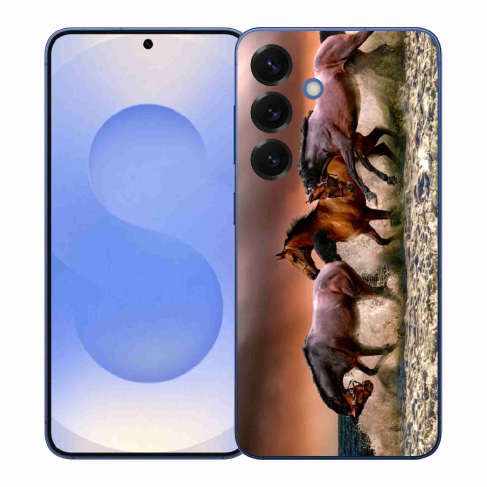 Gelový kryt mmCase na Samsung Galaxy S26+ - koně 1