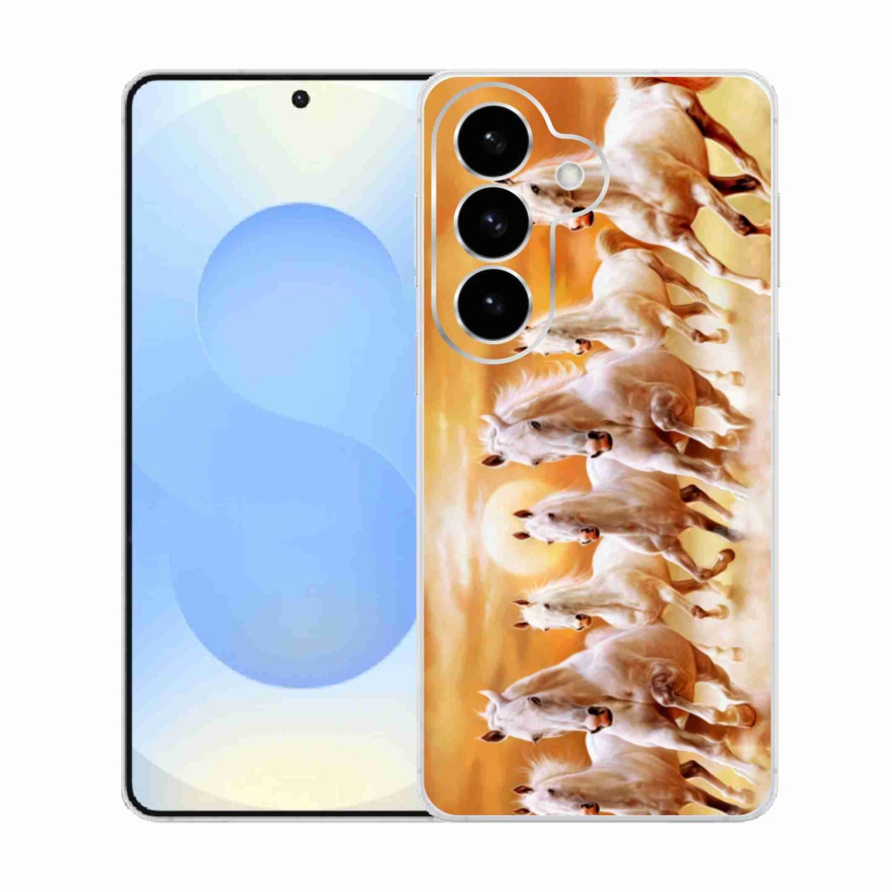 Gelový kryt mmCase na Samsung Galaxy S26  - koně 2