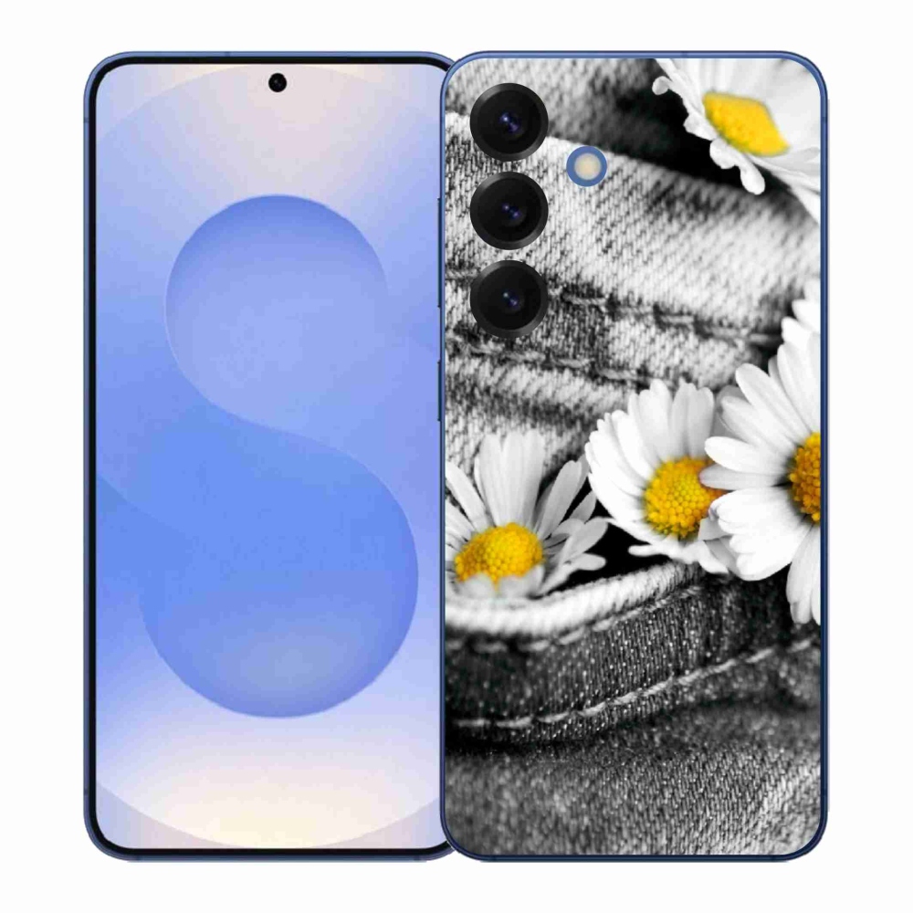 Gelový kryt mmCase na Samsung Galaxy S26+ - kopretiny