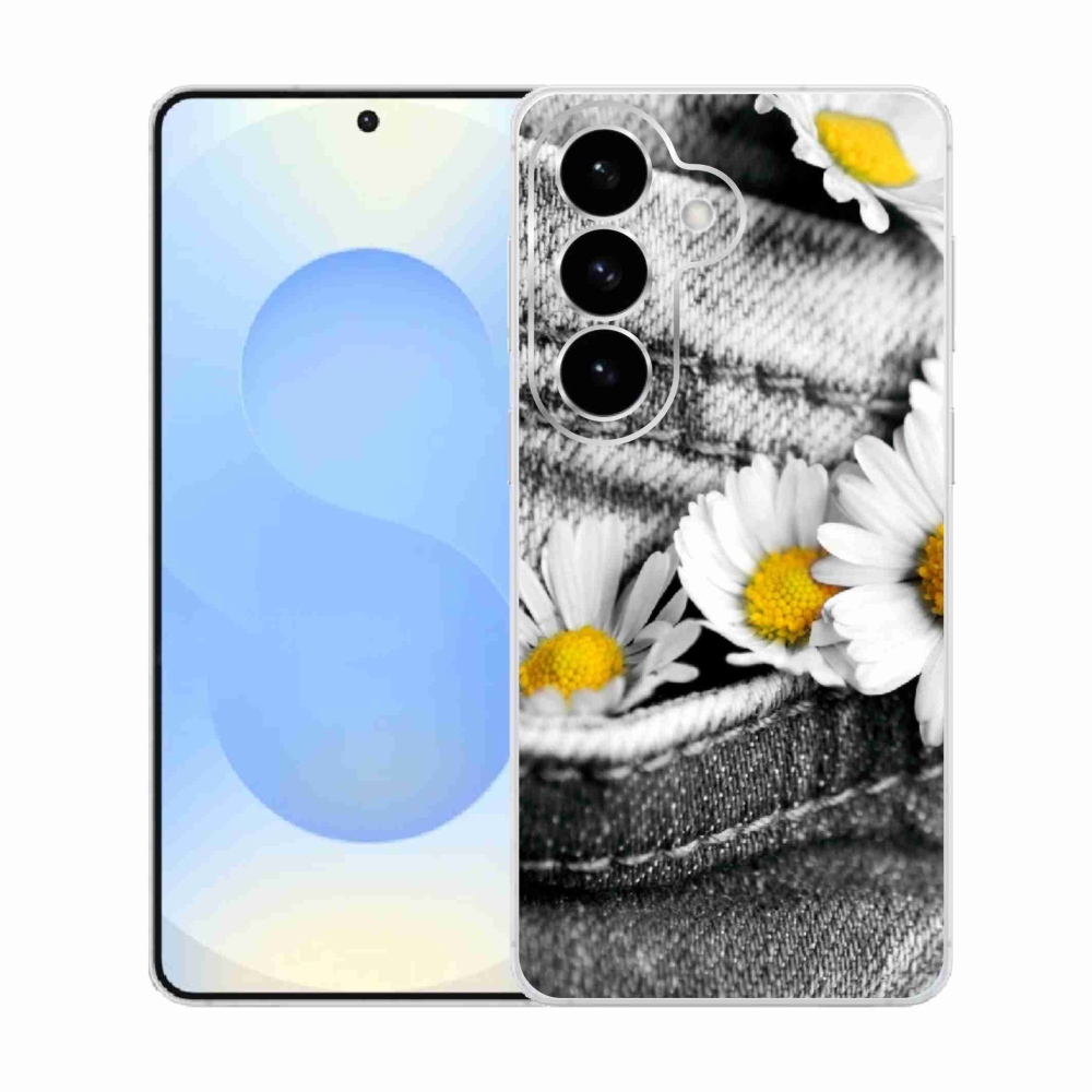 Gelový kryt mmCase na Samsung Galaxy S26  - kopretiny