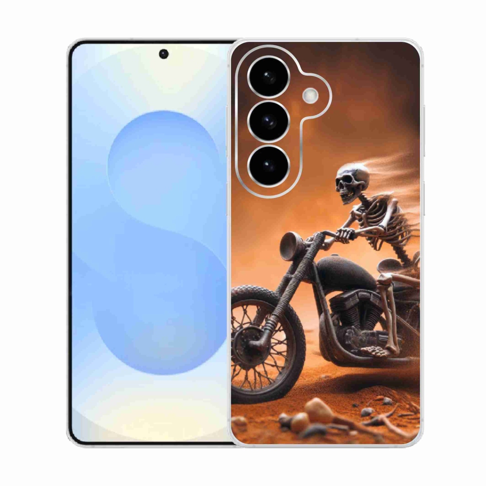 Gelový kryt mmCase na Samsung Galaxy S26  - kostra na motorce