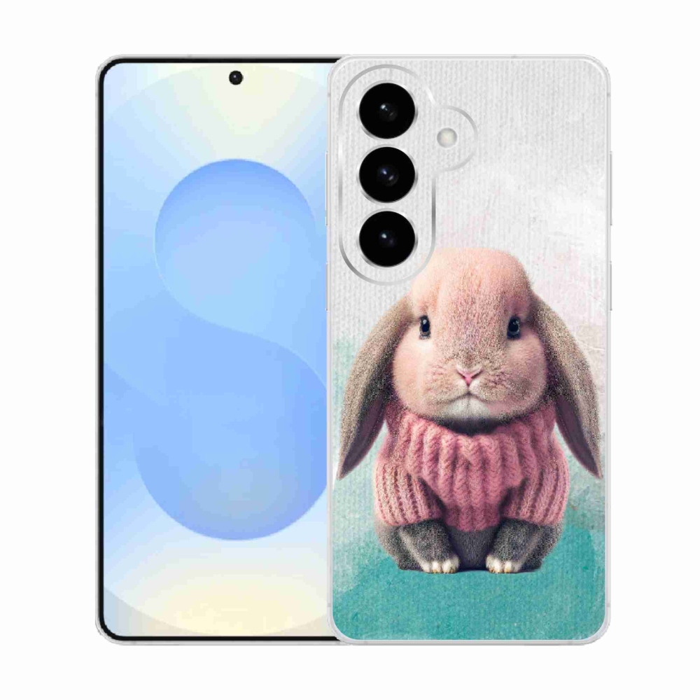 Gelový kryt mmCase na Samsung Galaxy S26  - králíček ve svetru