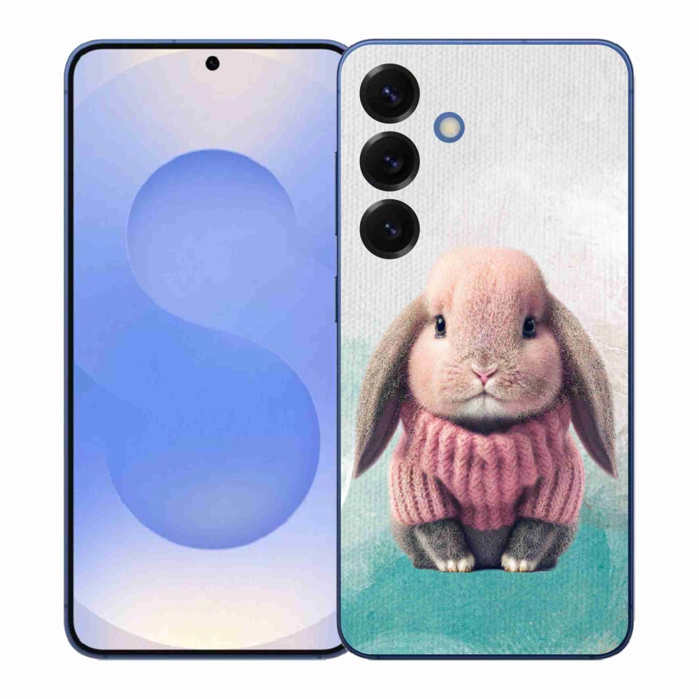 Gelový kryt mmCase na Samsung Galaxy S26+ - králíček ve svetru