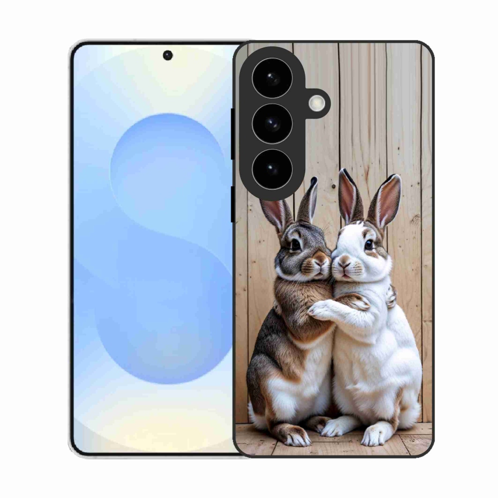 Gelový kryt mmCase na Samsung Galaxy S26 - králičí pár