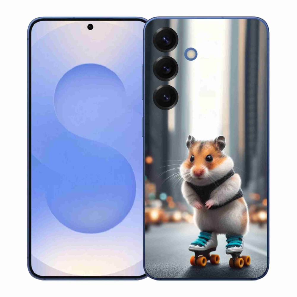 Gelový kryt mmCase na Samsung Galaxy S26+ - křeček na bruslích