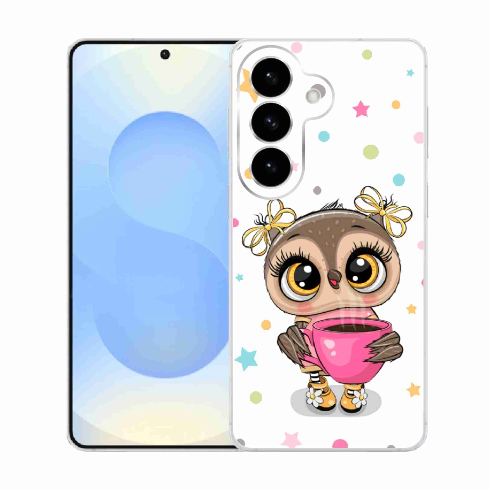 Gelový kryt mmCase na Samsung Galaxy S26  - kreslená sovička