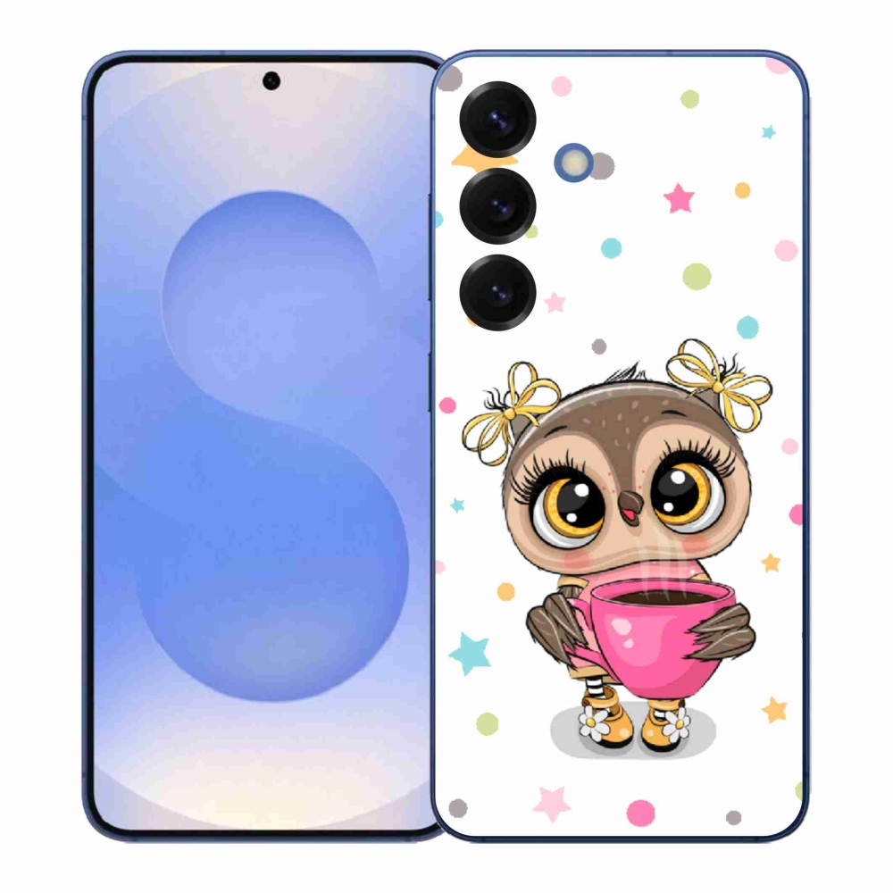 Gelový kryt mmCase na Samsung Galaxy S26+ - kreslená sovička