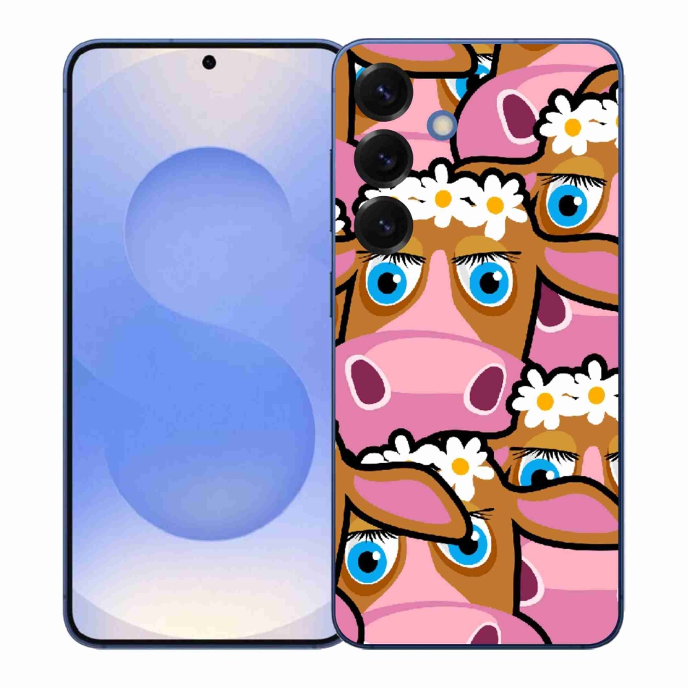 Gelový kryt mmCase na Samsung Galaxy S26+ - kreslené kravičky