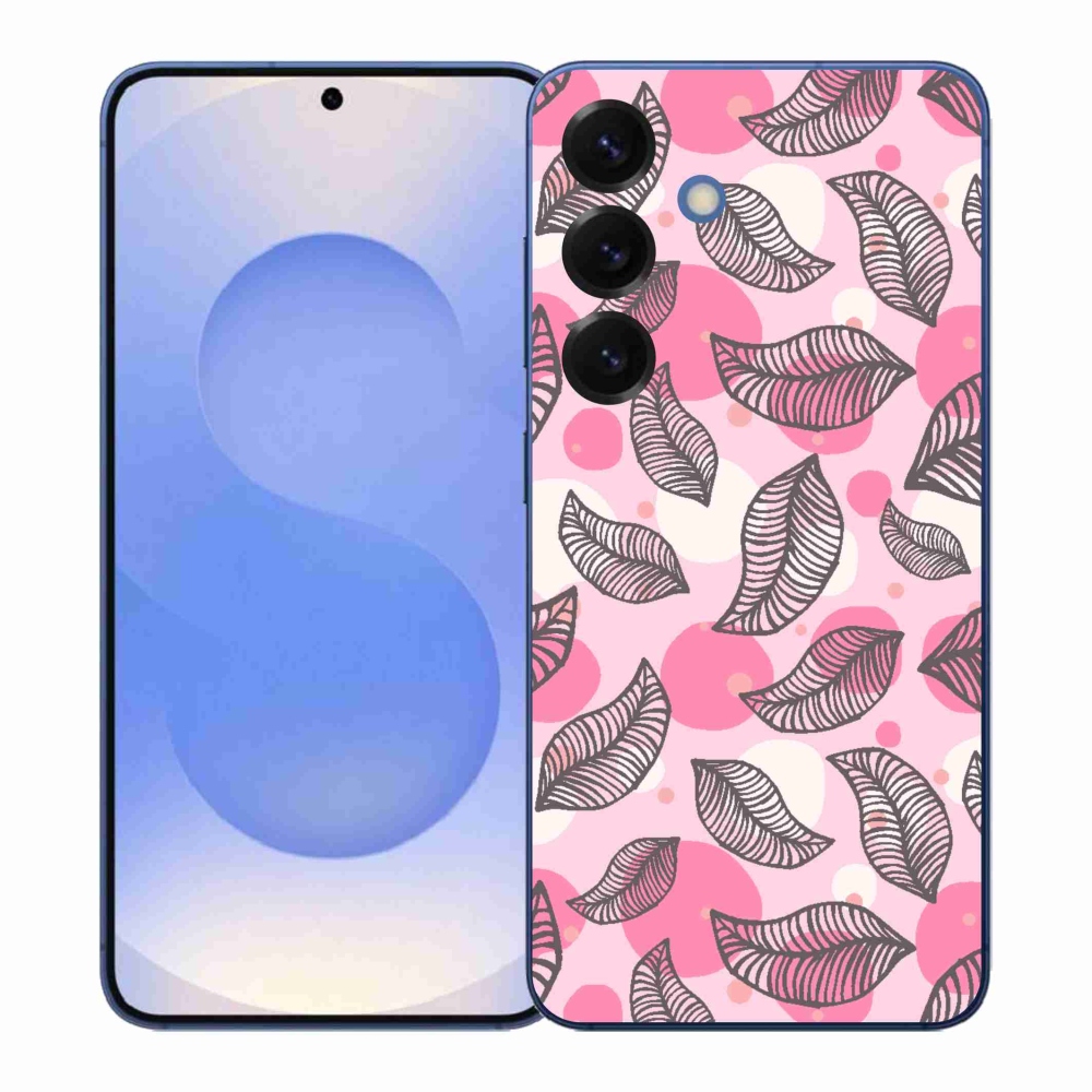 Gelový kryt mmCase na Samsung Galaxy S26+ - kreslené padající listy