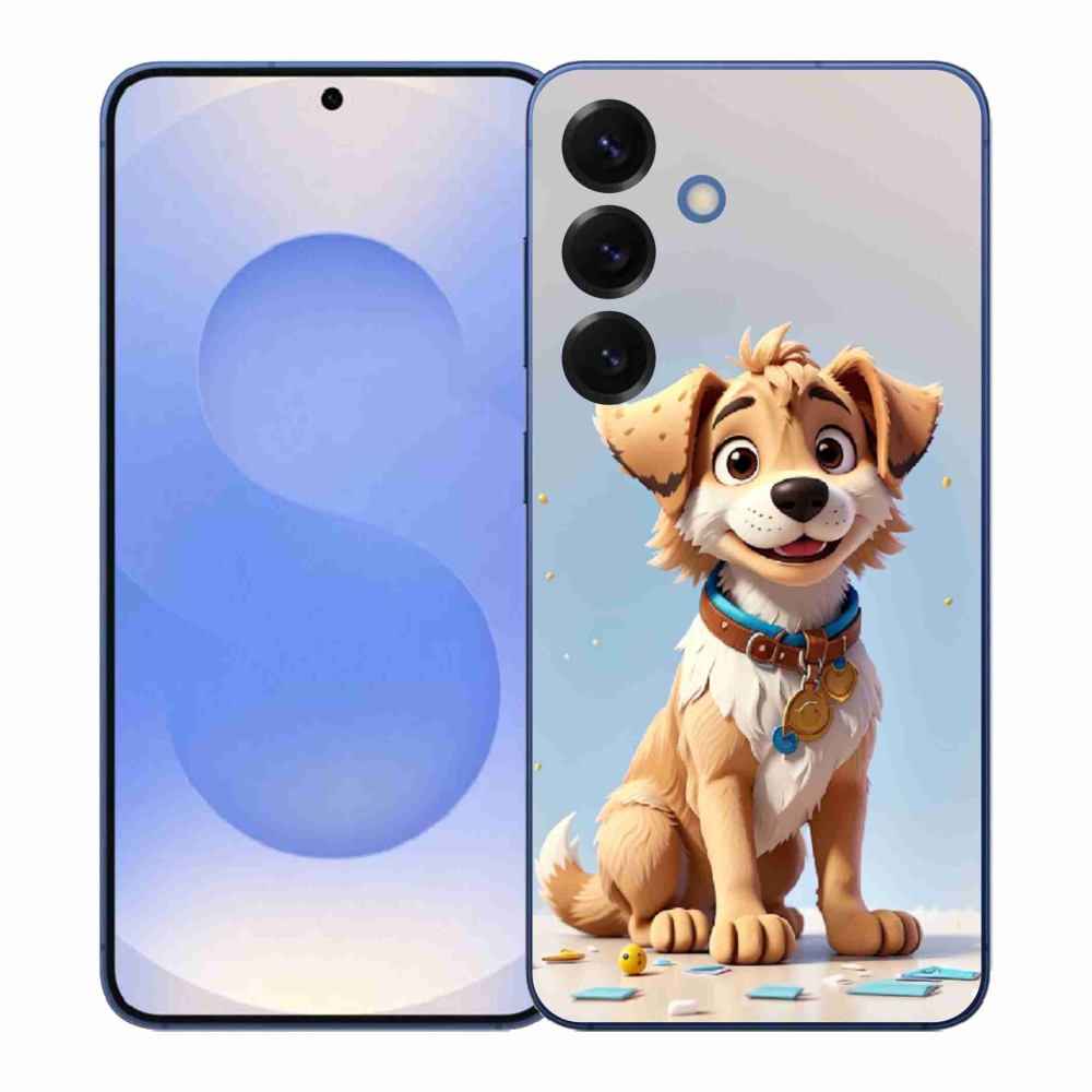 Gelový kryt mmCase na Samsung Galaxy S26+ - kreslené štěně