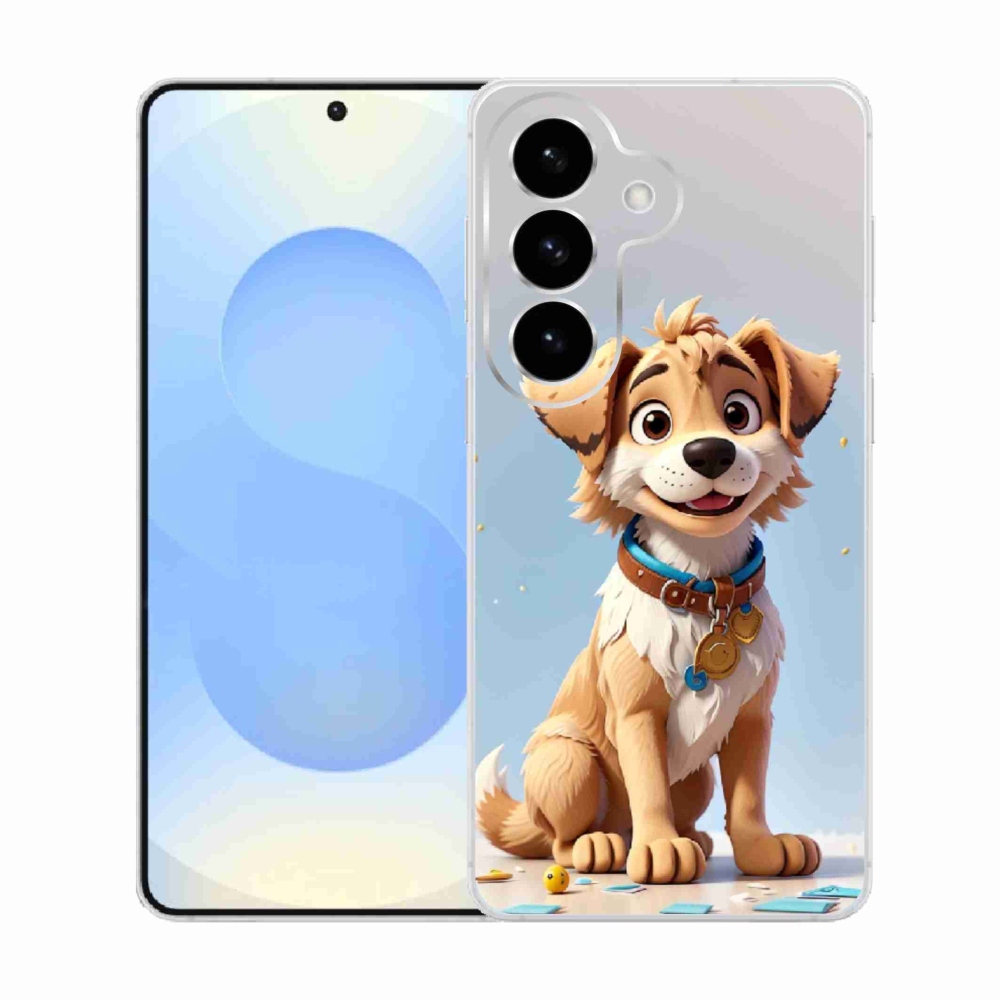 Gelový kryt mmCase na Samsung Galaxy S26  - kreslené štěně