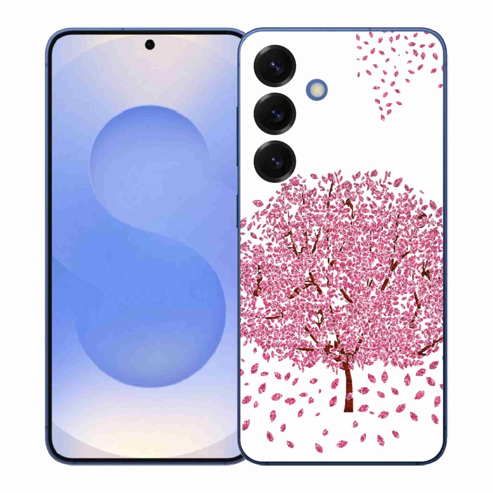 Gelový kryt mmCase na Samsung Galaxy S26+ - kreslený strom s listy