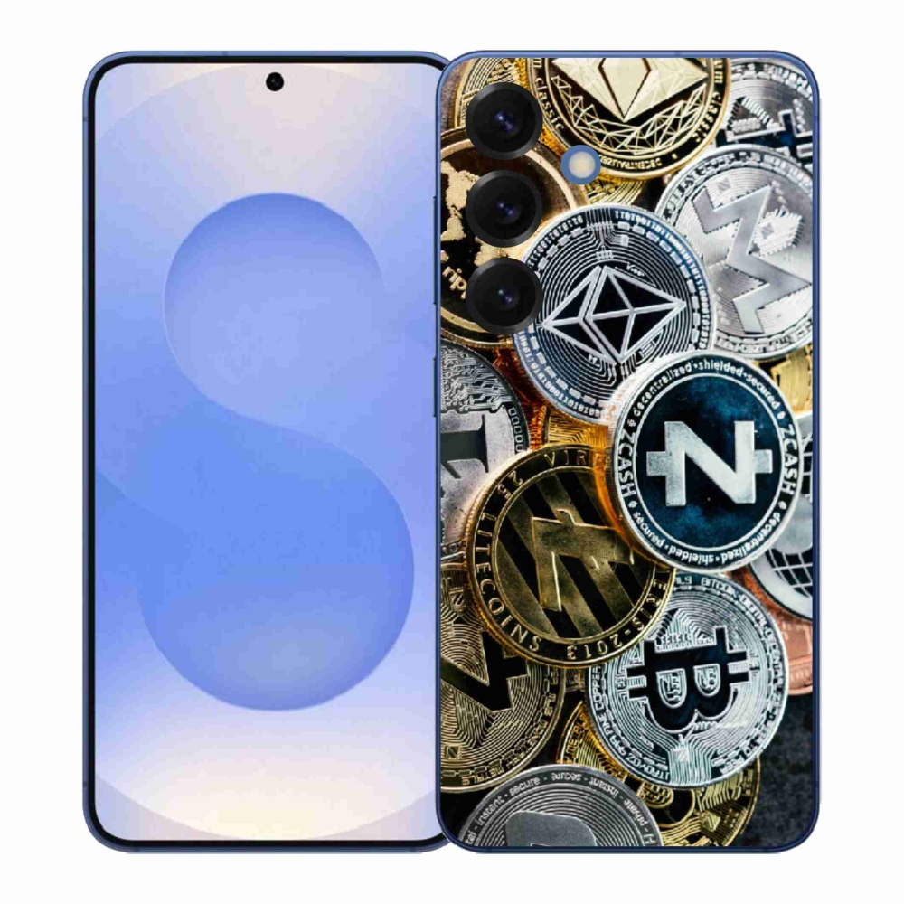 Gelový kryt mmCase na Samsung Galaxy S26+ - kryptoměny