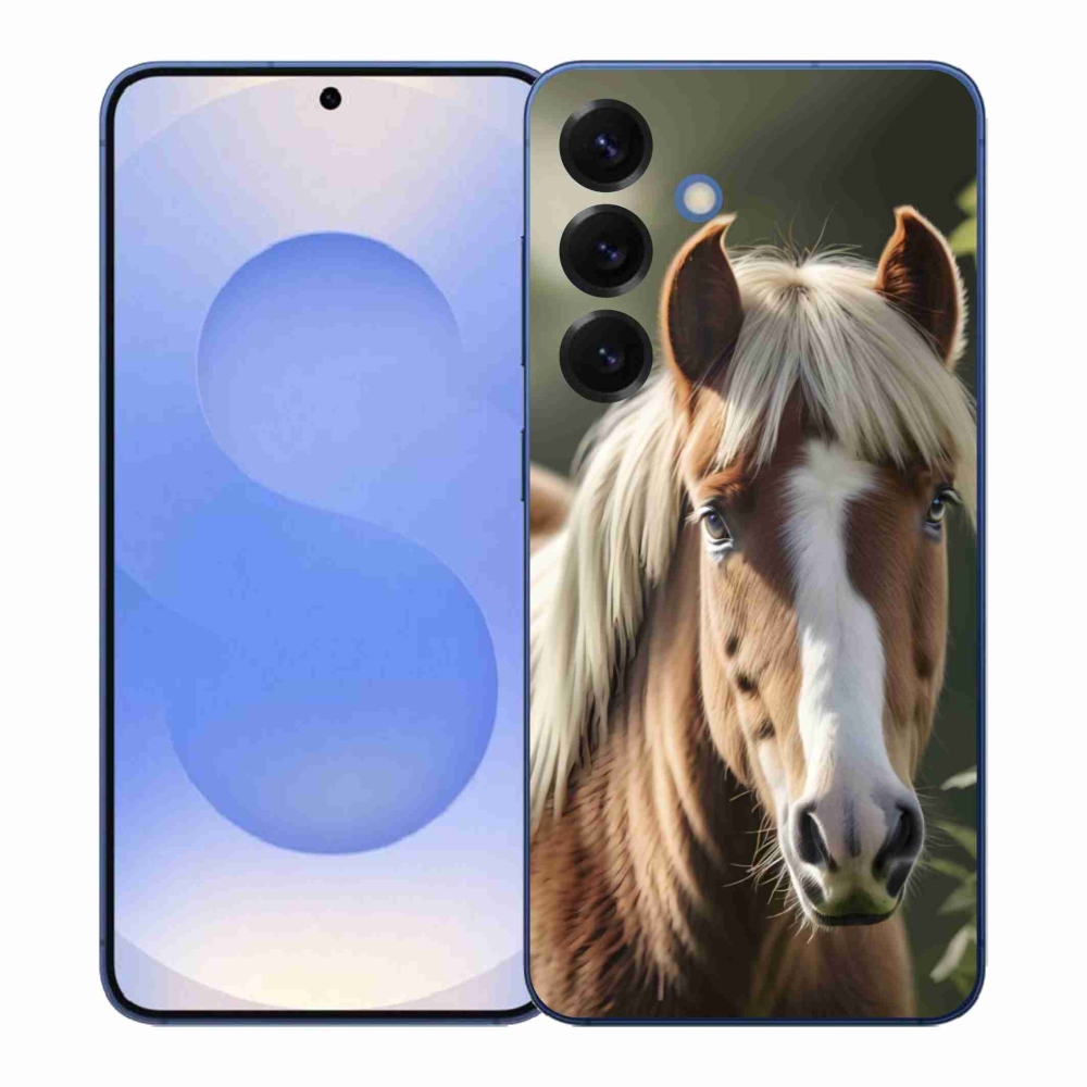 Gelový kryt mmCase na Samsung Galaxy S26+ - kůň se světlou hřívou