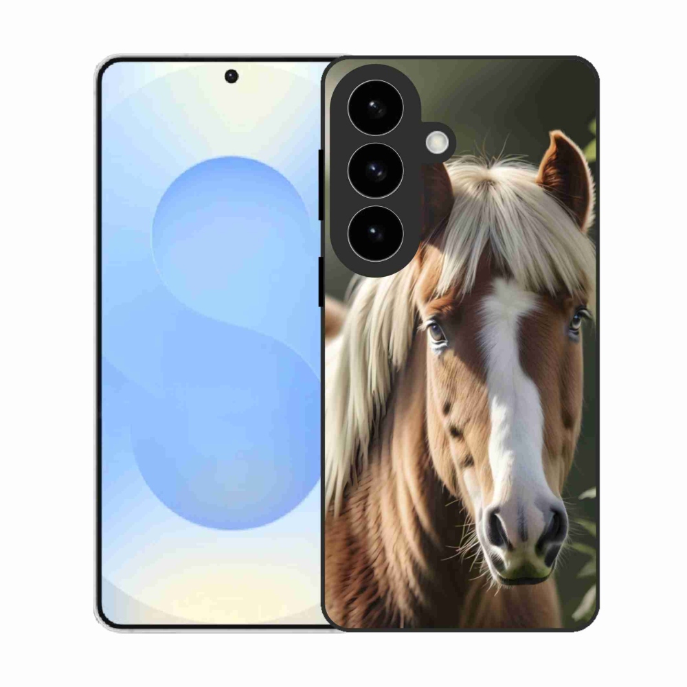 Gelový kryt mmCase na Samsung Galaxy S26 - kůň se světlou hřívou