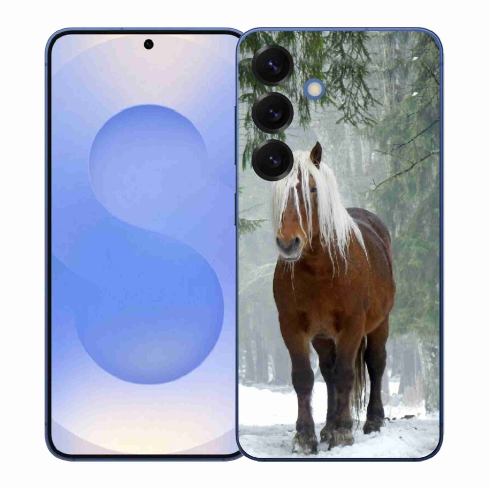 Gelový kryt mmCase na Samsung Galaxy S26+ - kůň v lese