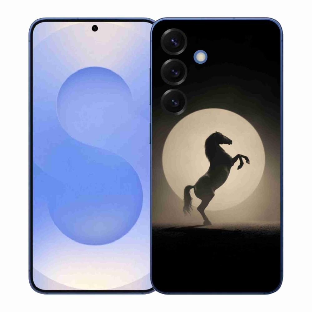 Gelový kryt mmCase na Samsung Galaxy S26+ - kůň v siluetě