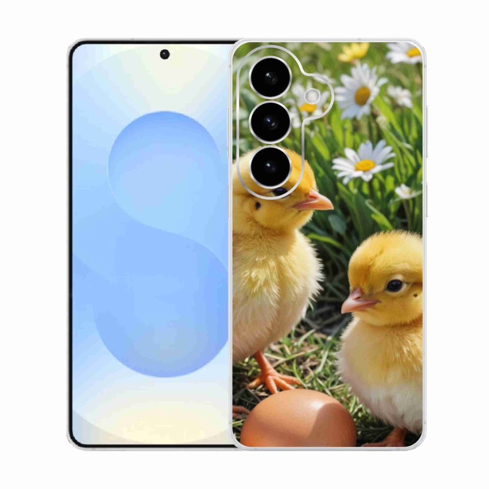 Gelový kryt mmCase na Samsung Galaxy S26  - kuřátka