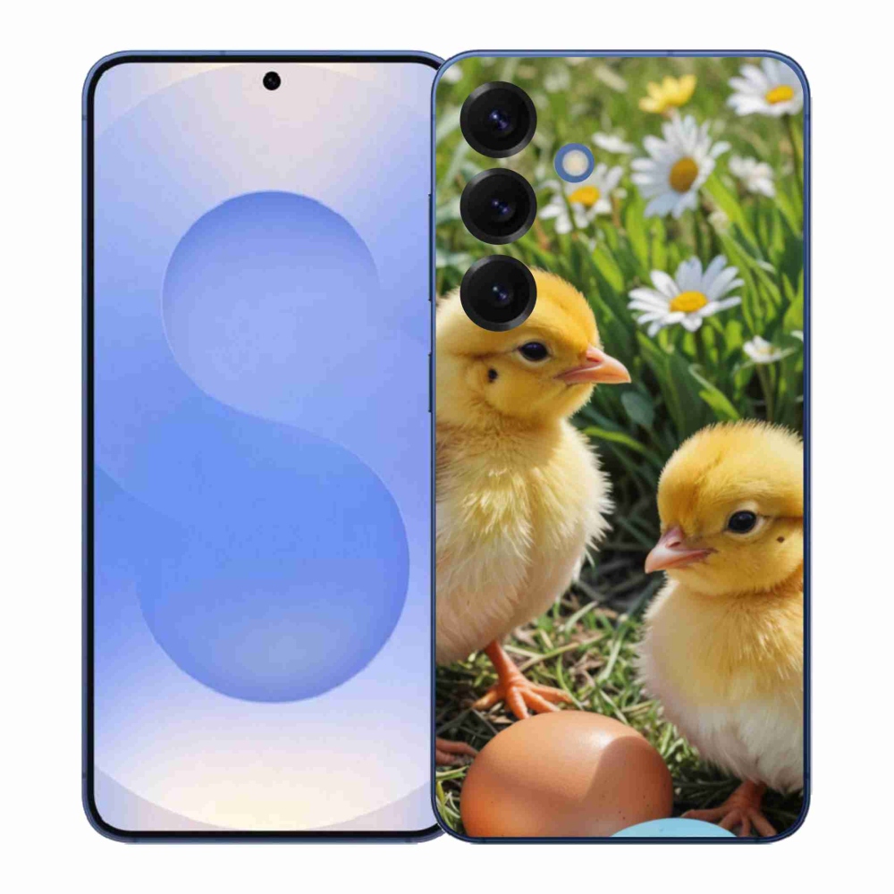 Gelový kryt mmCase na Samsung Galaxy S26+ - kuřátka