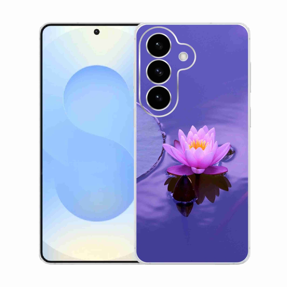 Gelový kryt mmCase na Samsung Galaxy S26  - květ na hladině