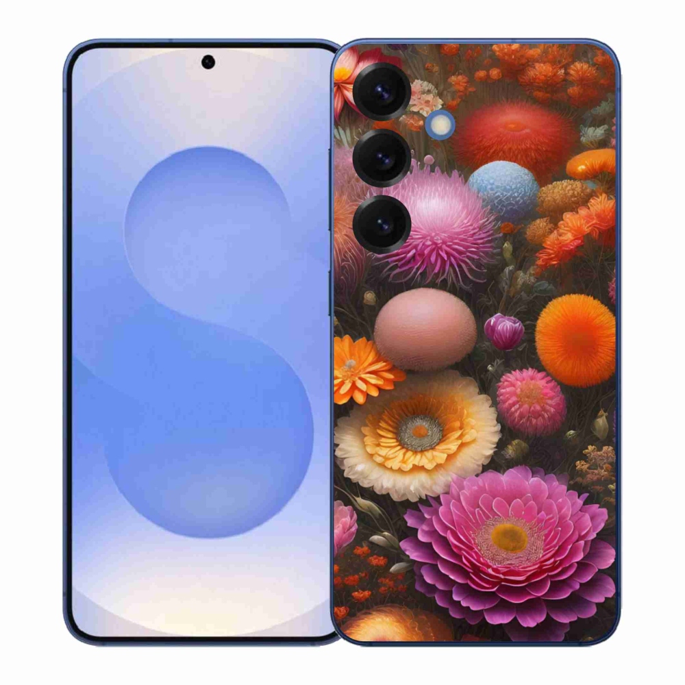 Gelový kryt mmCase na Samsung Galaxy S26+ - květinová kompozice