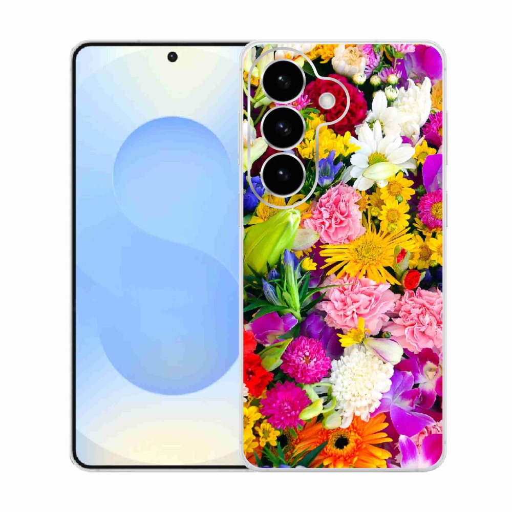 Gelový kryt mmCase na Samsung Galaxy S26  - květiny 12