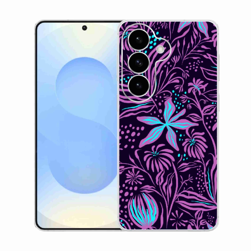 Gelový kryt mmCase na Samsung Galaxy S26  - květiny 2