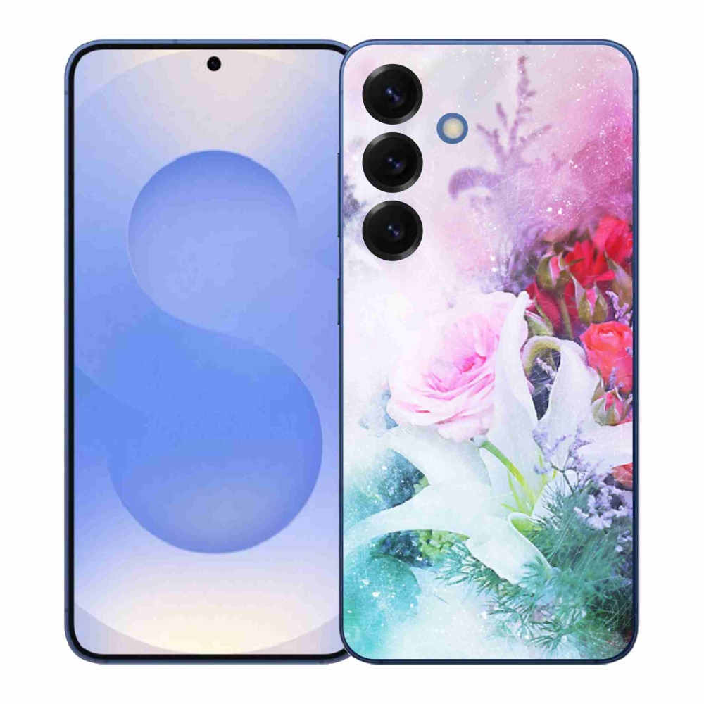 Gelový kryt mmCase na Samsung Galaxy S26+ - květiny 4