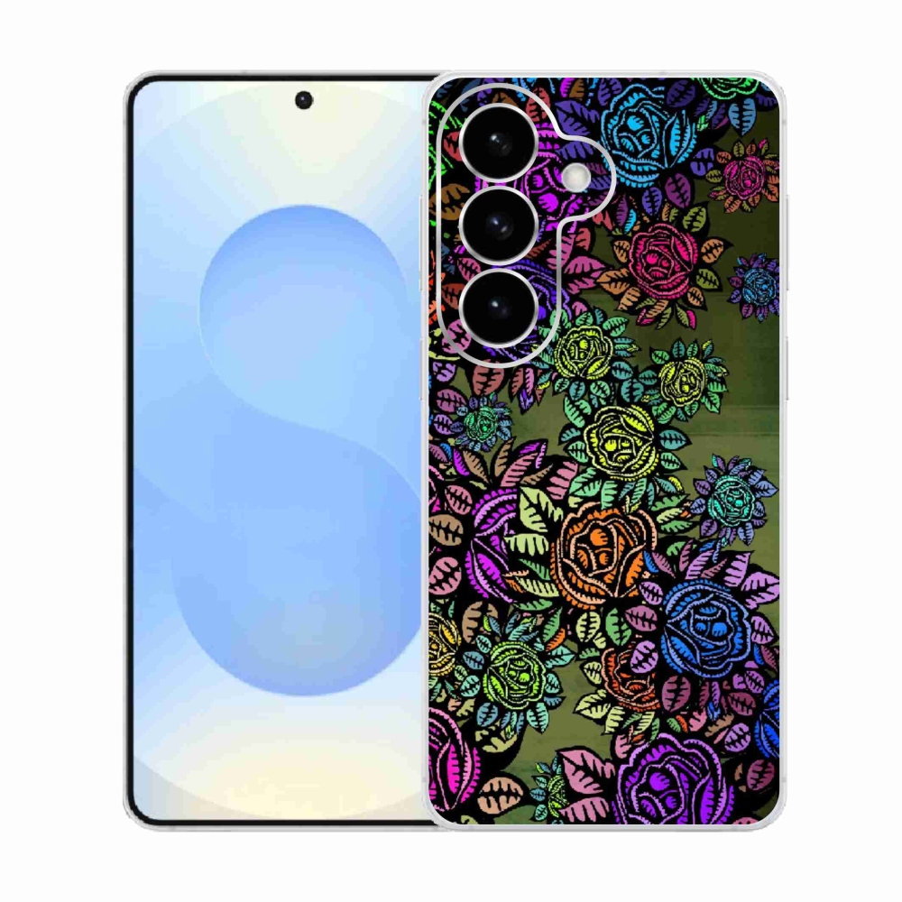 Gelový kryt mmCase na Samsung Galaxy S26  - květiny 6