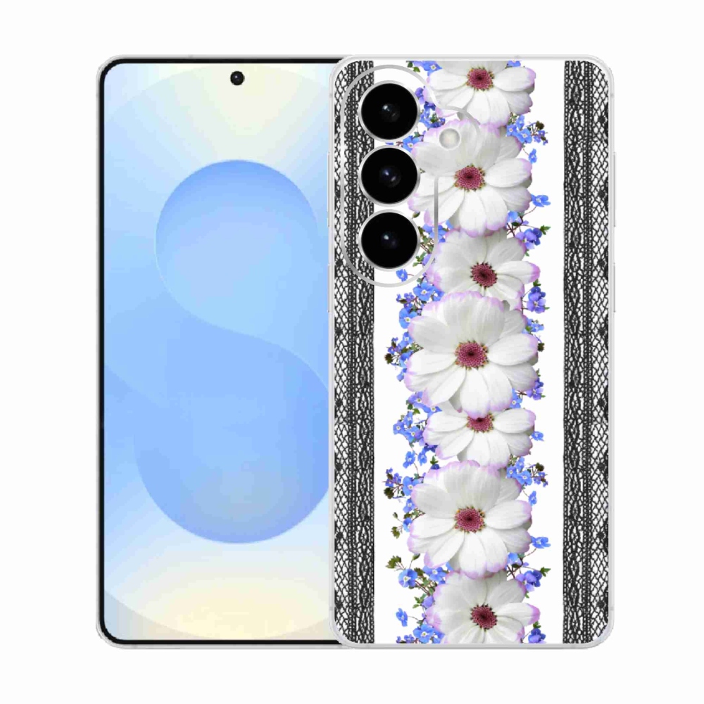 Gelový kryt mmCase na Samsung Galaxy S26  - květiny 8