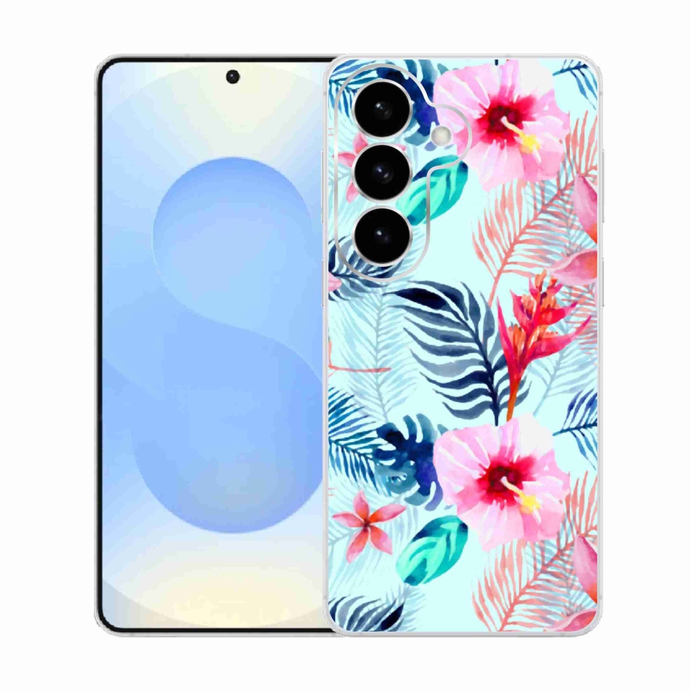 Gelový kryt mmCase na Samsung Galaxy S26  - květiny