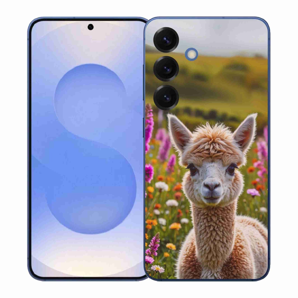 Gelový kryt mmCase na Samsung Galaxy S26+ - lama na louce