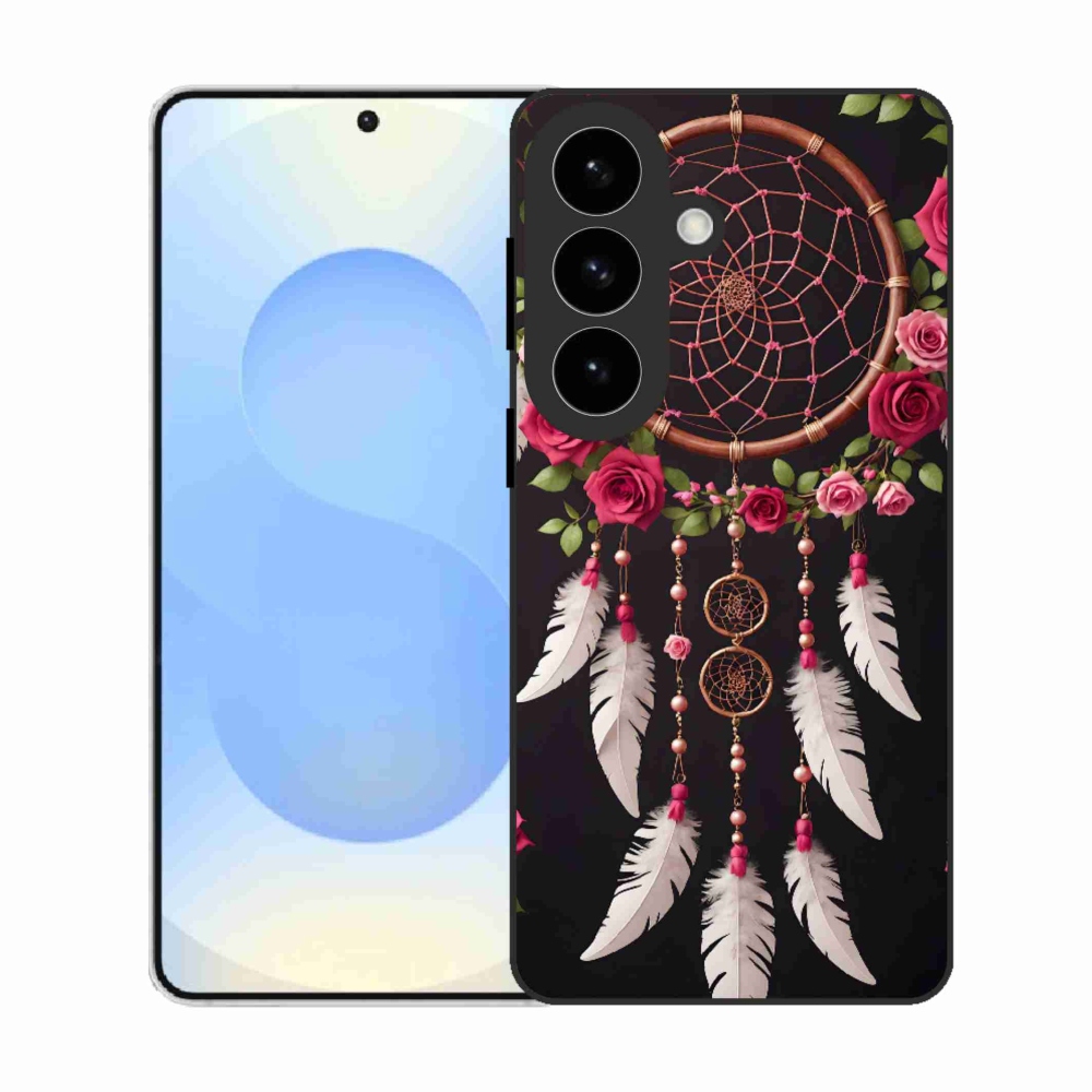 Gelový kryt mmCase na Samsung Galaxy S26 - lapač snů s růžemi