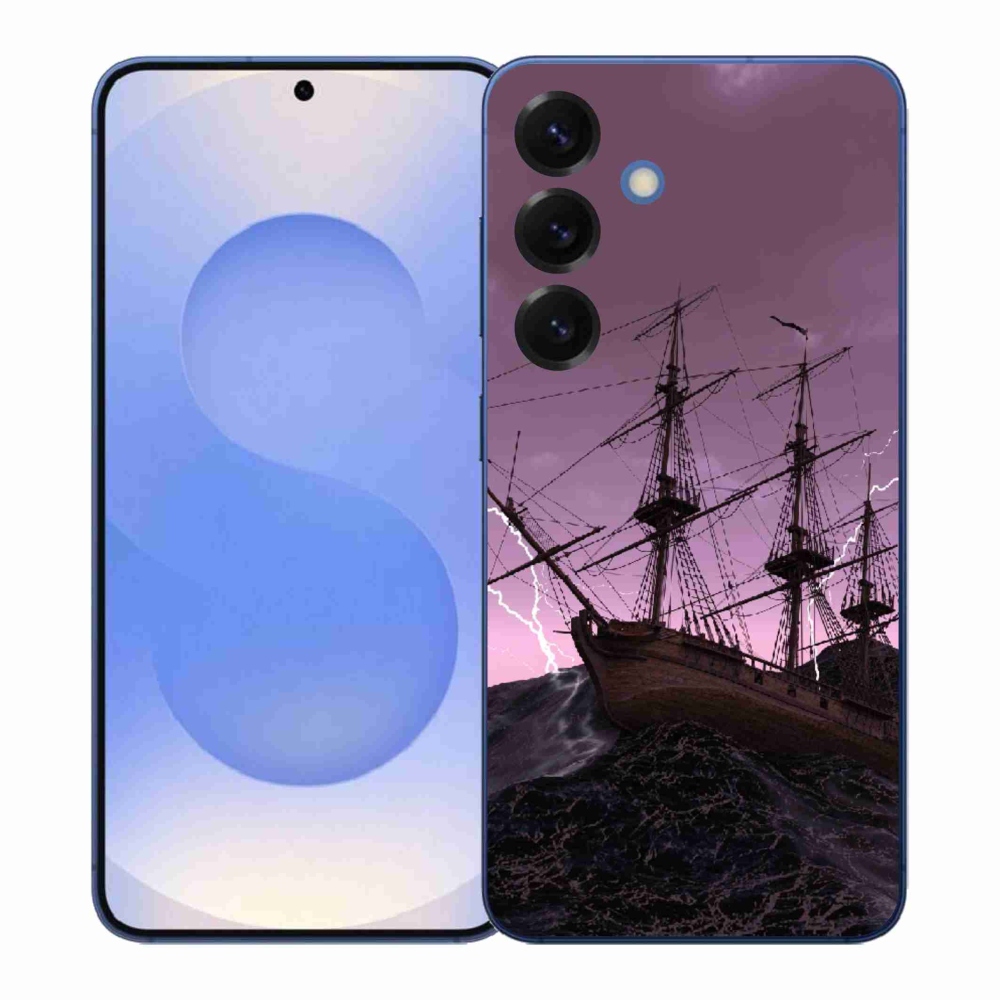 Gelový kryt mmCase na Samsung Galaxy S26+ - loď v bouři